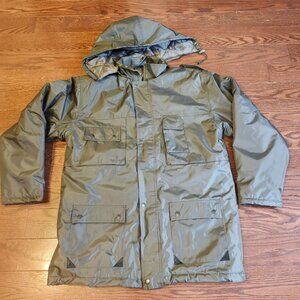 Mil-Tec by Sturm Dubon Hooded Outdoor Jacket Coat Olive Green Size L Very Thick
